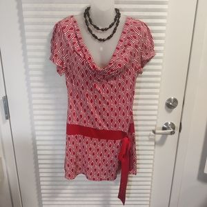 Retro Sweetheart Tunic Top